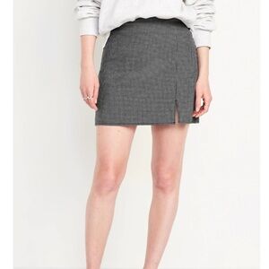 Plaid mini pencil skirt brand new old navy size large